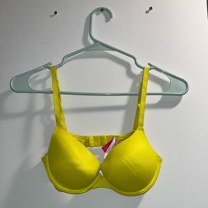 Victoria’s Secret push-up bra - bright yellow, size 34B